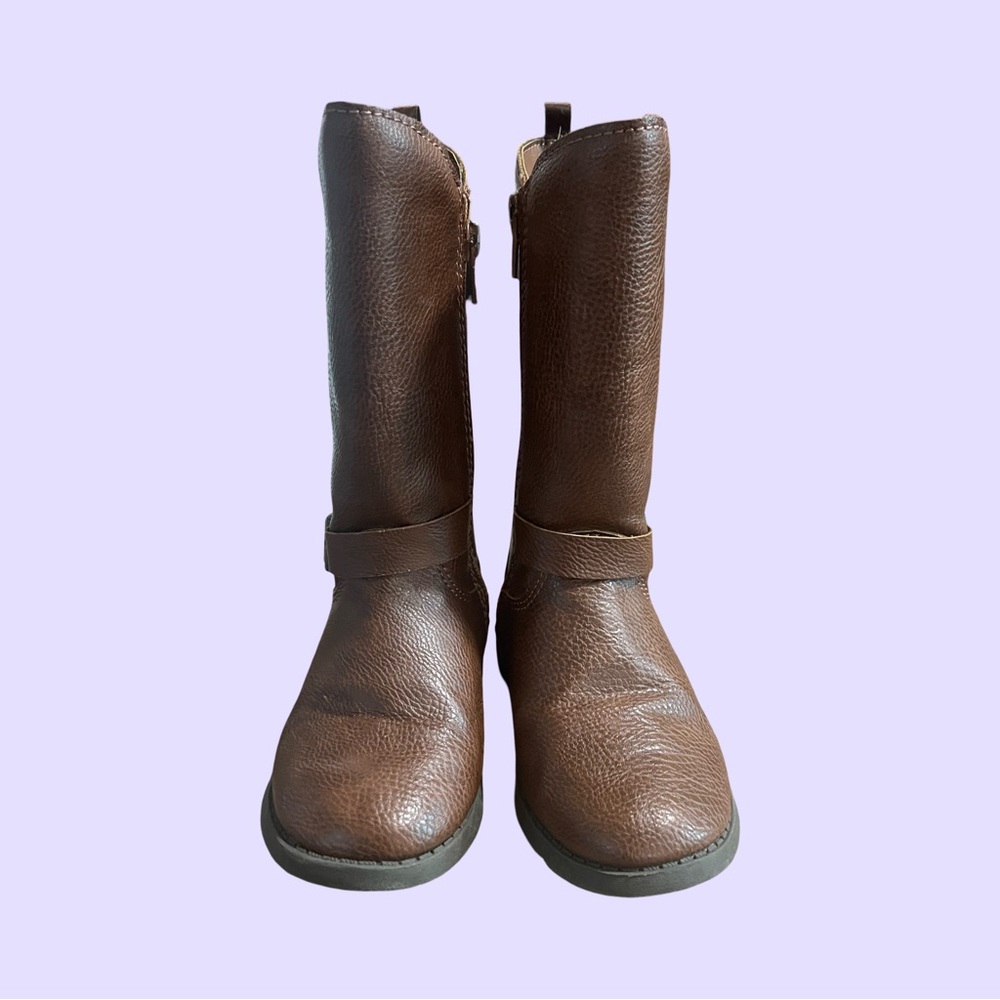 OshKosh B'gosh Brown Boots Toddler Girls Size 9 - Picture 4 of 5